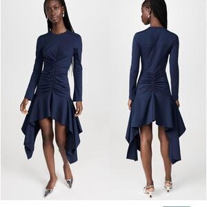 NWT Aknvas Daani Long Sleeve Jersey Dress in Lapis at Nordstrom size 0